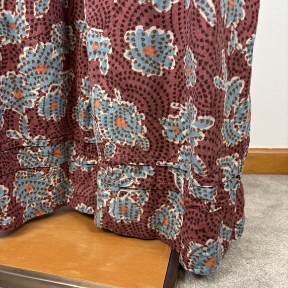 Anthropologie The Somerset Jumpsuit Womens Sz Small Floral Wide Leg Pockets Boho - Picture 5 of 7